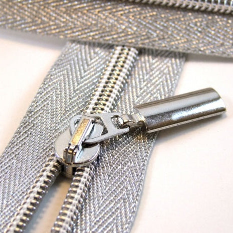 Prym Metallisierter Reißverschluss Teilbar 50 cm silber