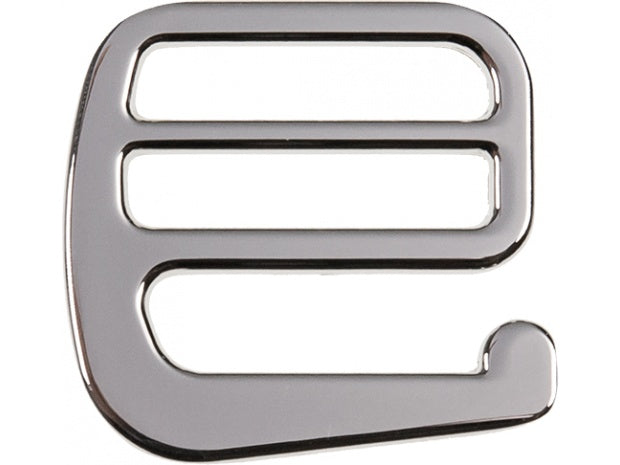 Schnalle mit Haken 30 mm silber