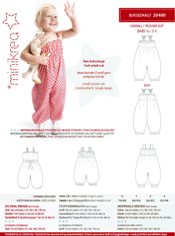 minikrea Schnittmuster 20400 Overall