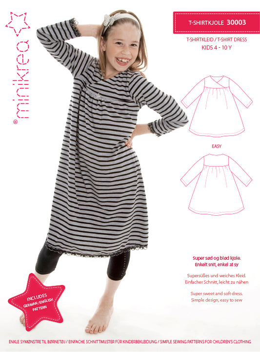 minikrea Schnittmuster 30003 T-Shirtkleid