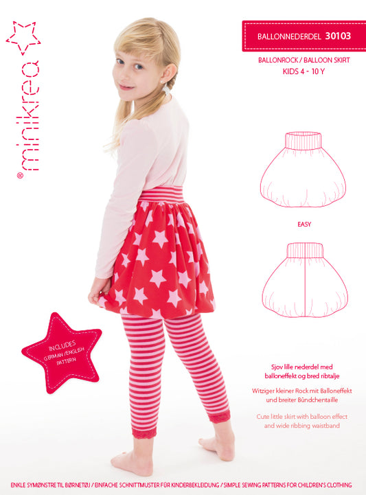 minikrea Schnittmuster 30103 Ballonrock