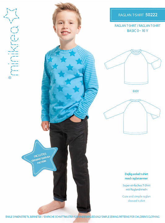 minikrea Schnittmuster 50222 Raglan T-Shirt