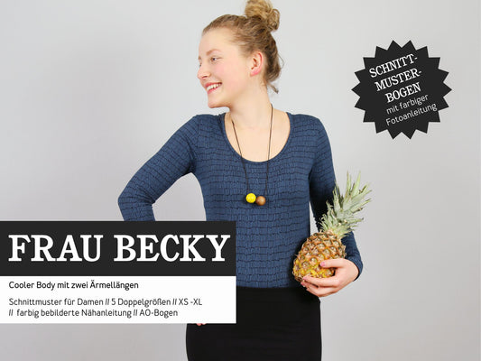 Studio Schnittreif Schnittmuster Body Frau Becky