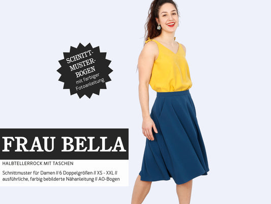 Studio Schnittreif Schnittmuster Halbtellerrock Frau Bella