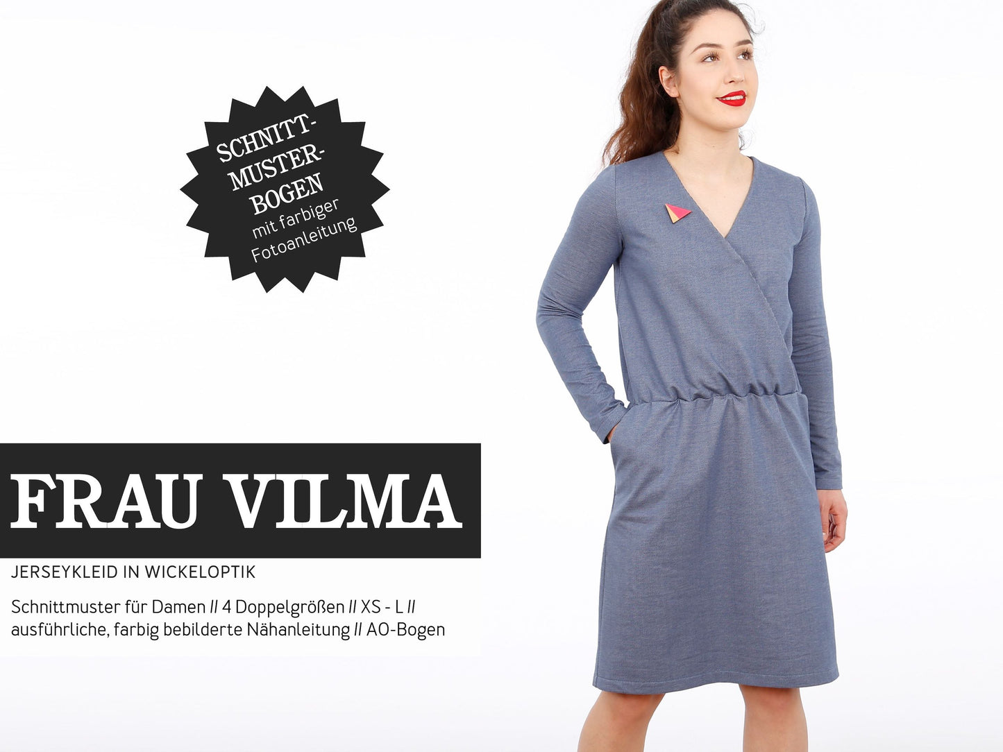 Studio Schnittreif Schnittmuster Jerseykleid Frau Vilma