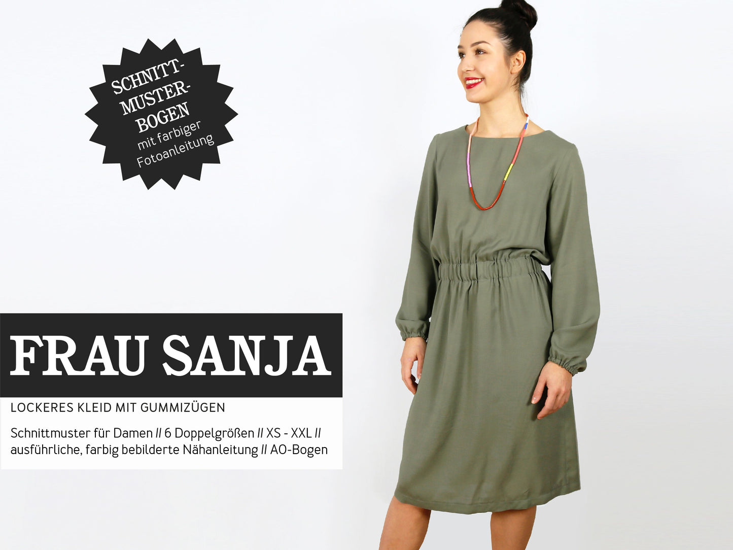 Studio Schnittreif Schnittmuster Kleid Frau Sanja