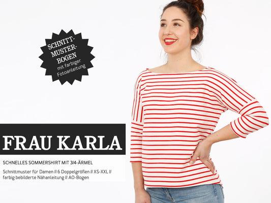 Studio Schnittreif Schnittmuster Sommershirt Frau Karla