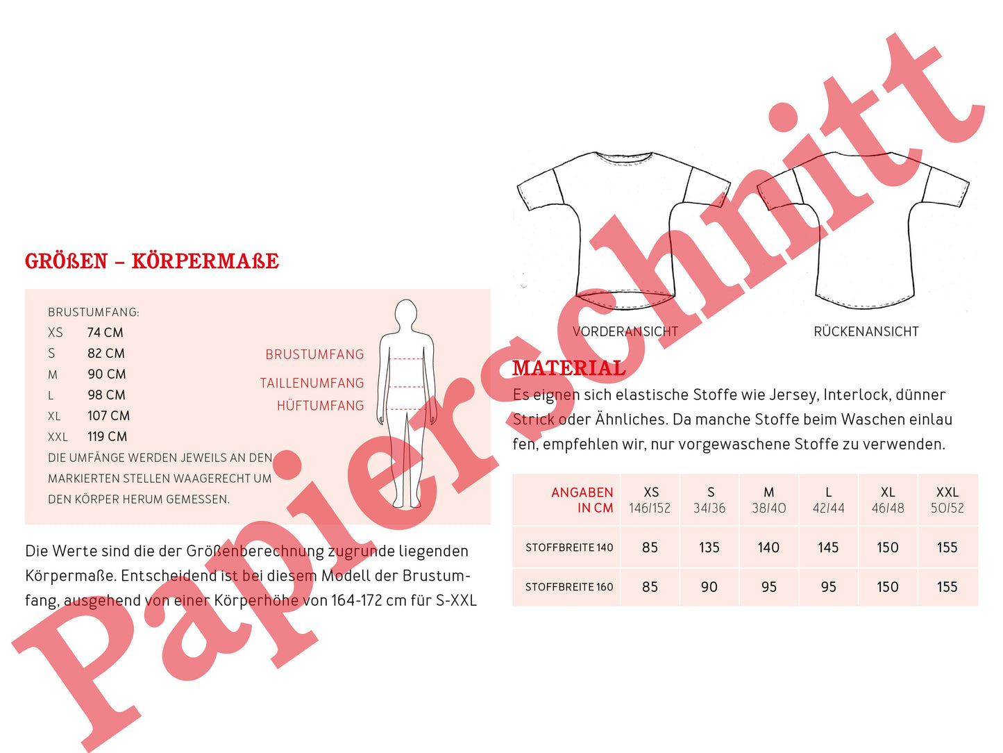 Studio Schnittreif Schnittmuster Sommershirt Frau Karla