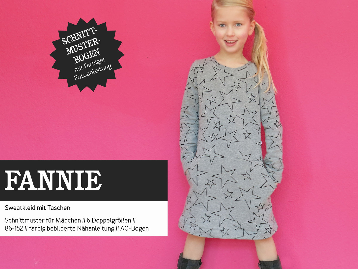 Studio Schnittreif Schnittmuster Sweatkleid Fannie