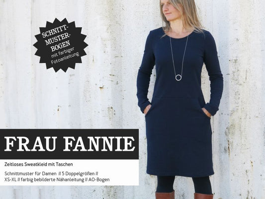 Studio Schnittreif Schnittmuster Sweatkleid Frau Fannie