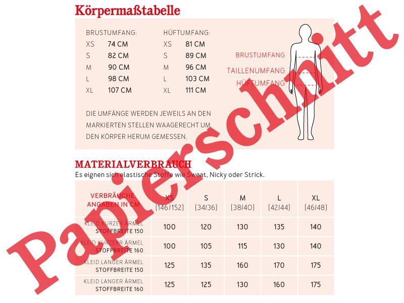 Studio Schnittreif Schnittmuster Sweatkleid Frau Fannie