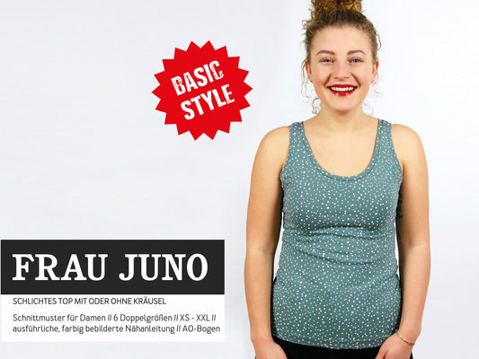 Studio Schnittreif Schnittmuster Trägertop Frau Juno