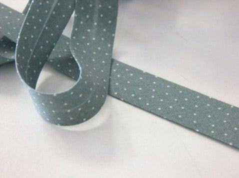 Westfalenstoffe Schrägband Capri Punkte 20 mm grün