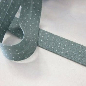 Westfalenstoffe Schrägband Capri Punkte 20 mm grün