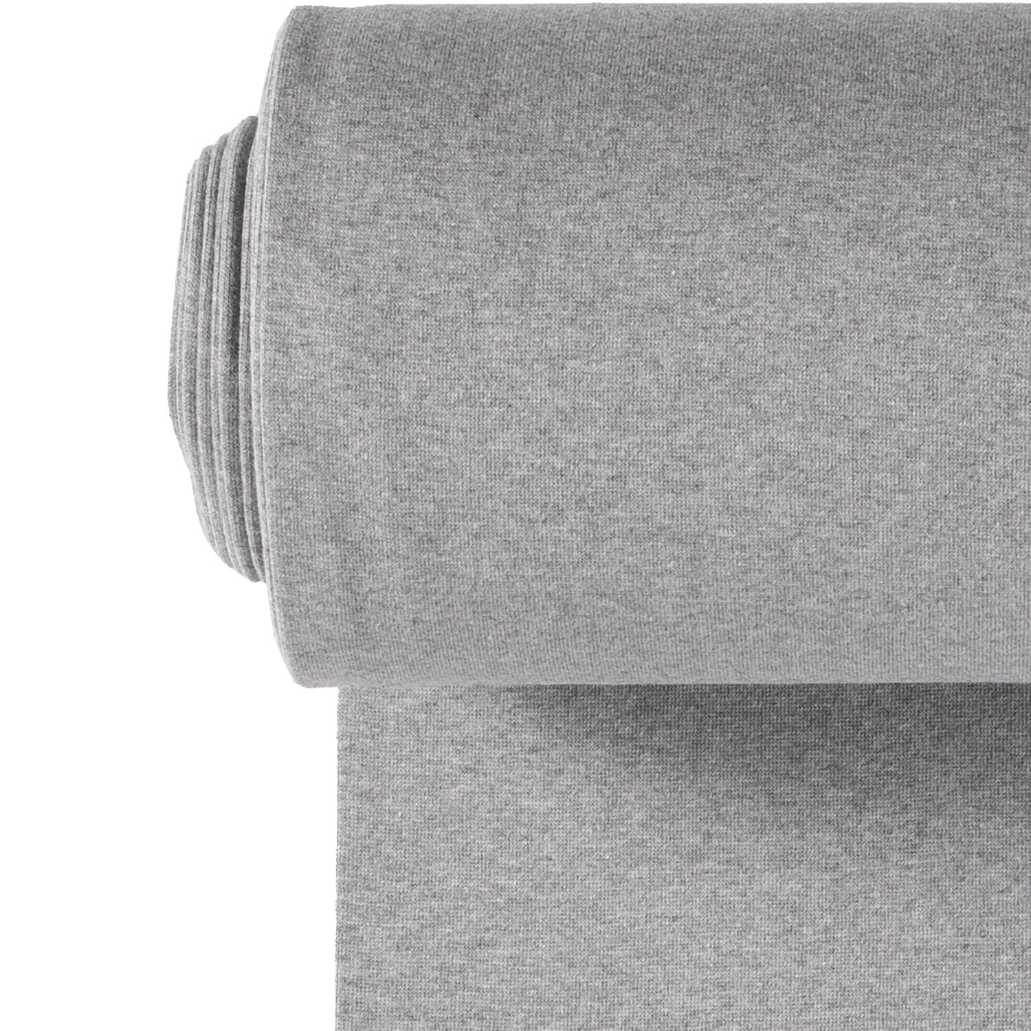 Bündchen Melange, elastischer Schlauchstoff in Melange-Optik. Aus 62% Baumwolle, 33% Polyester und 5% Elasthan. Ideal für Ärmel, Säume & Hoodies.