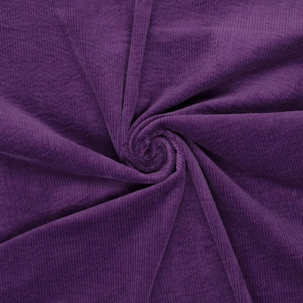 Gewaschener Cordstoff lila 325 g/qm – ideal für Jacken, Kleider und Kinderkleidung