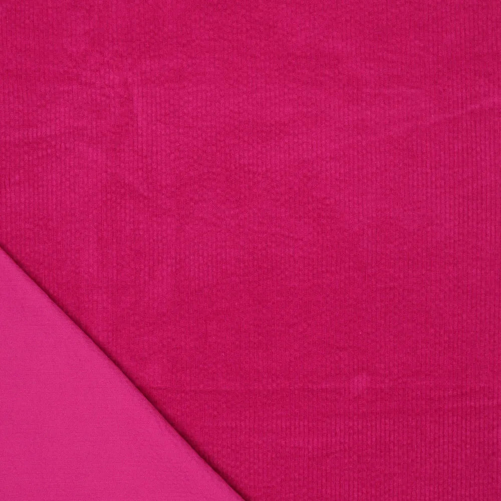 Gewaschener Cordstoff pink 325 g/qm – ideal für Jacken, Kleider und Kinderkleidung