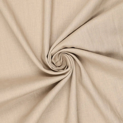 Luftiger Leinenstoff 130 cm breit, gewaschene Optik beige