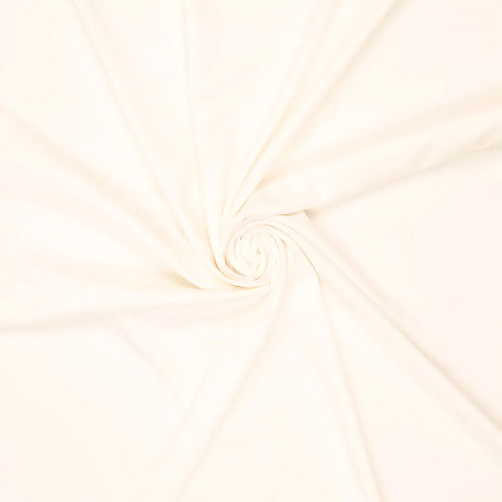 Viscose Poplin Stretch, weiß – leichter, fließender Stoff, 140 cm breit


