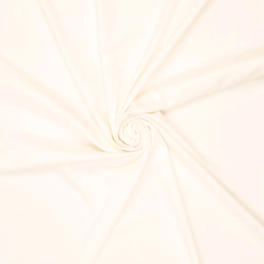 Viscose Poplin Stretch, weiß – leichter, fließender Stoff, 140 cm breit

