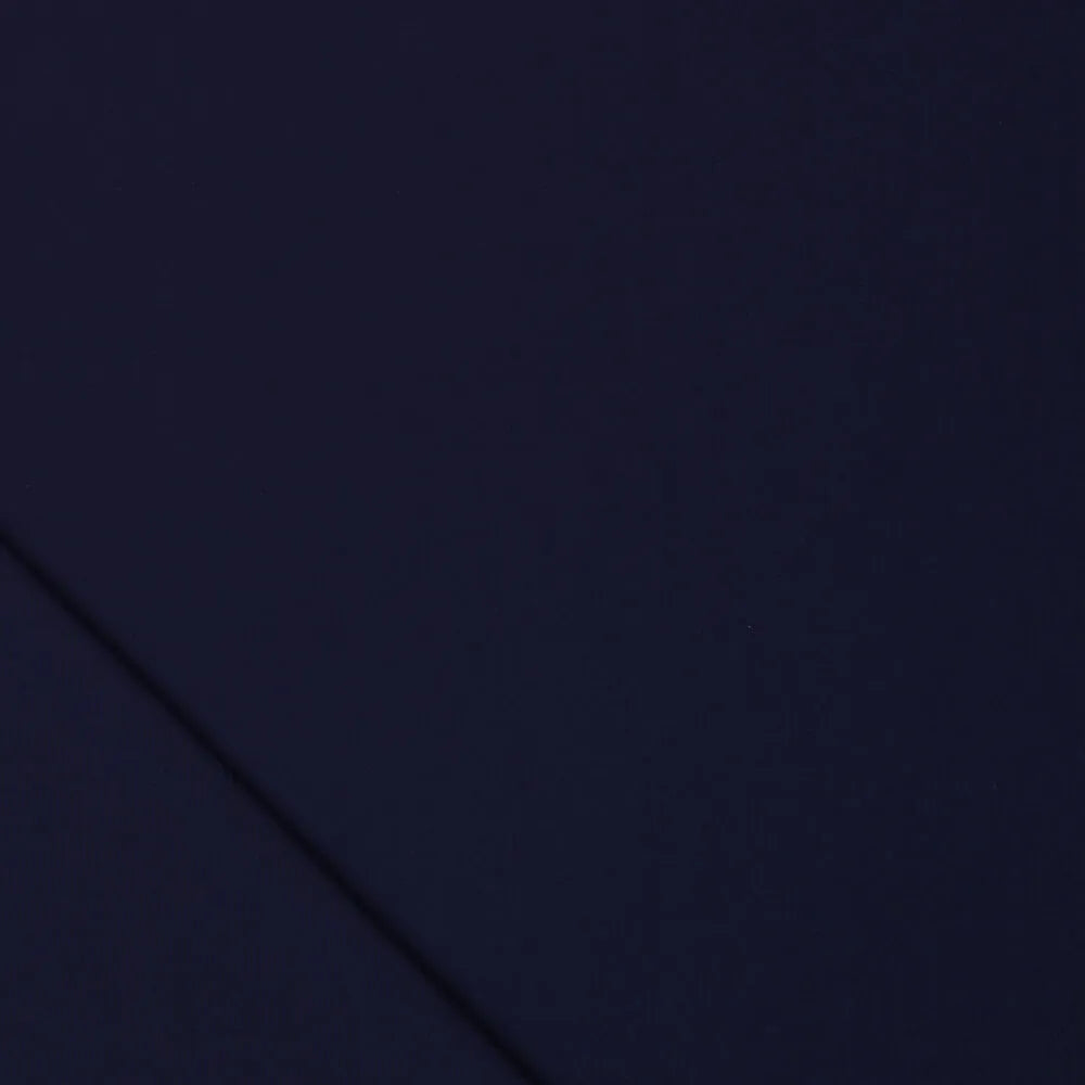 Viscose Poplin Stretch, dunkelblau – leichter, fließender Stoff, 140 cm breit