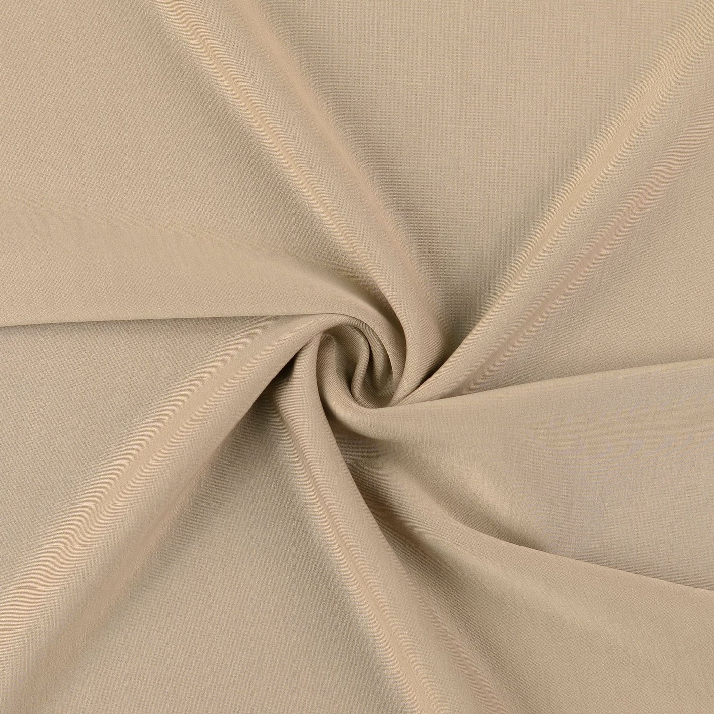 Scuba Stoff beige garngefärbt – elastisch, farbecht und formstabil