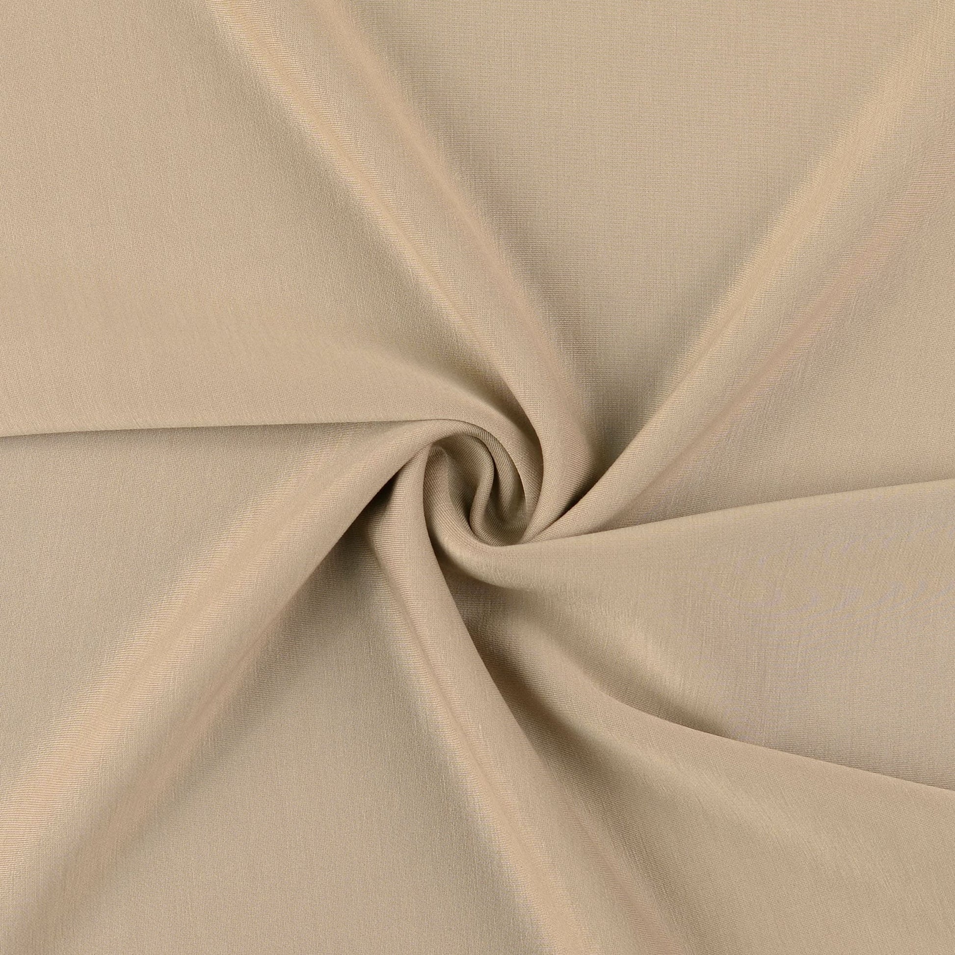 Scuba Stoff beige garngefärbt – elastisch, farbecht und formstabil