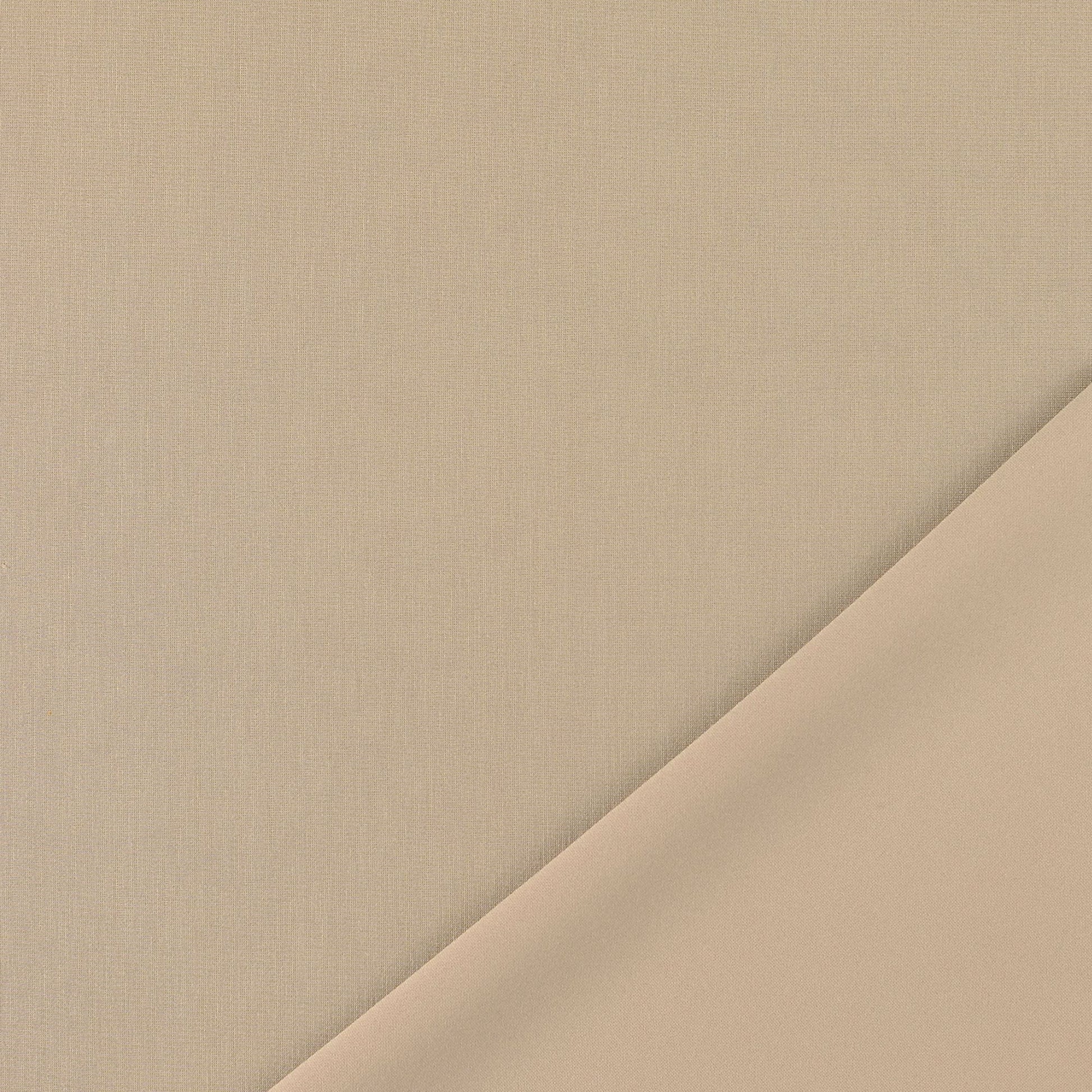 Scuba Stoff beige garngefärbt – elastisch, farbecht und formstabil