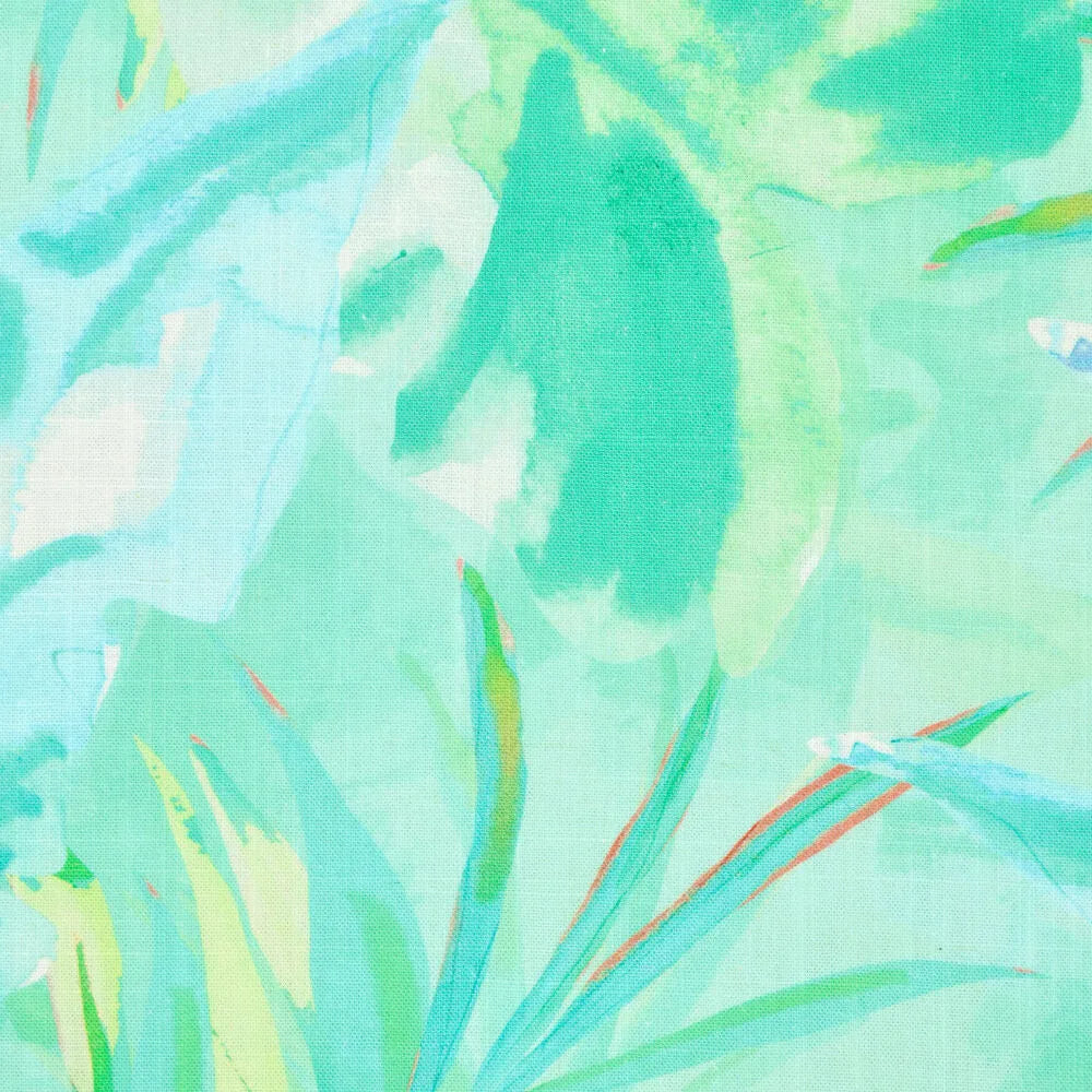 Viscose -Leinen Vibrant Leaves