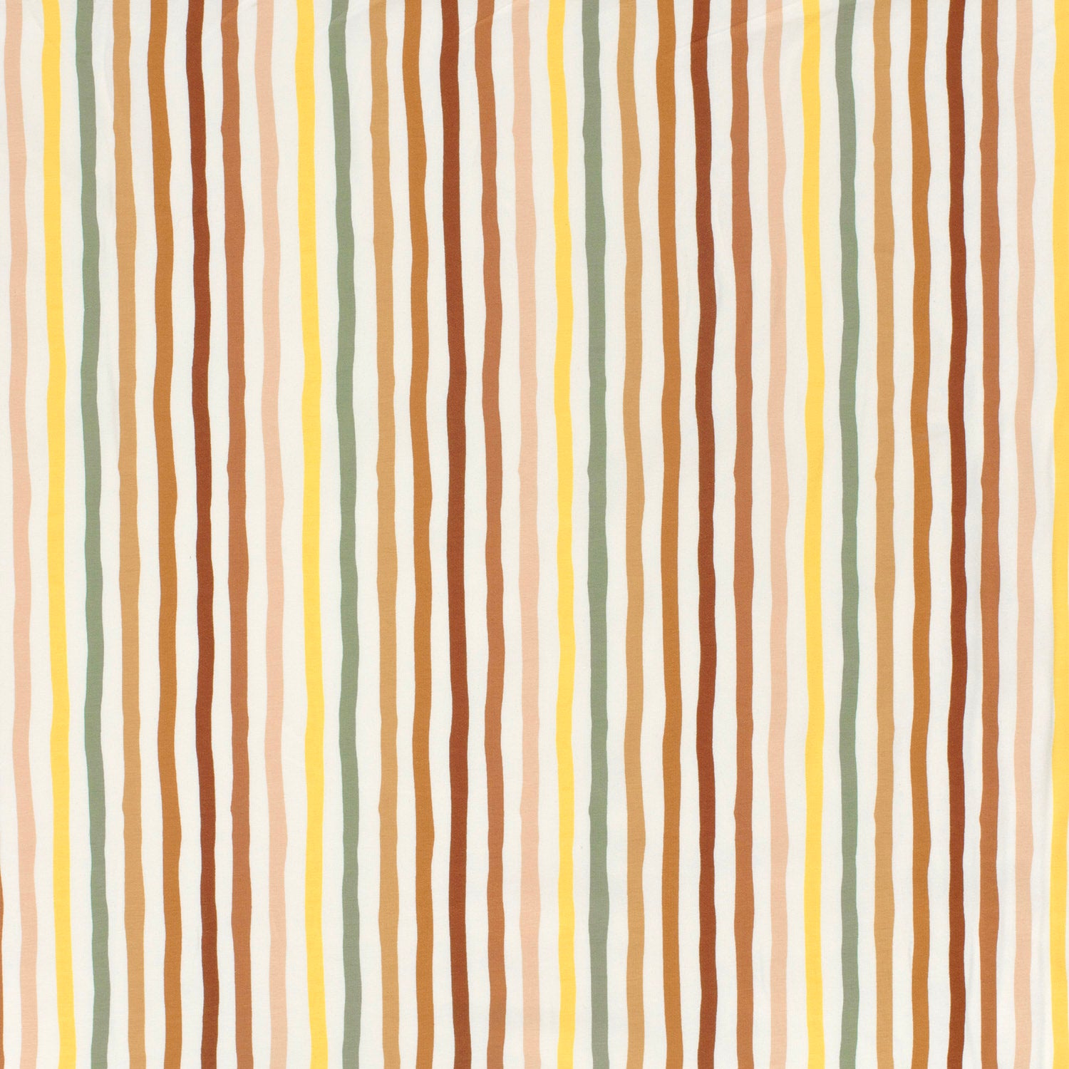 Gestreifter Jersey in bunten Farben. Weich, elastisch und perfekt für Shirts, Kleider, Kinder- und Babymode.