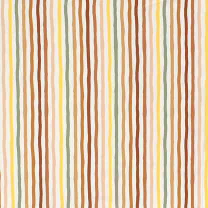 Gestreifter Jersey in bunten Farben. Weich, elastisch und perfekt für Shirts, Kleider, Kinder- und Babymode.