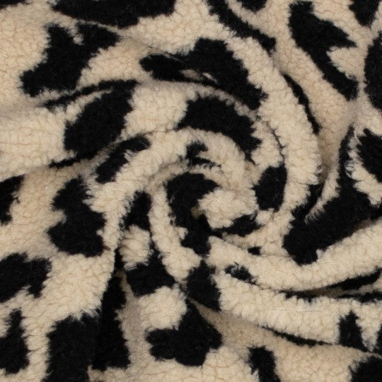 Teddystoff Leo Creme Schwarz