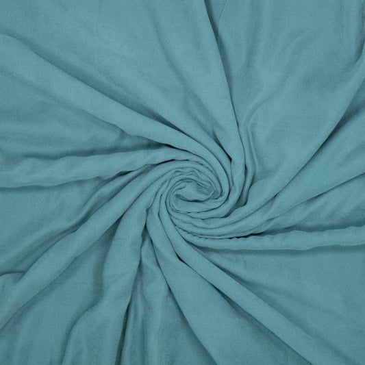 Viskose Twill Stoff in Sea Pine Blaugrün