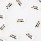 „Made by Mom“ Etiketten aus Bio-Baumwolle von Sarah Hearts