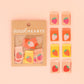 Erdbeer-Webetiketten Multipack von Sarah Hearts