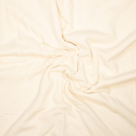 Musselin in Überbreite 160 cm – Ecru und Grün