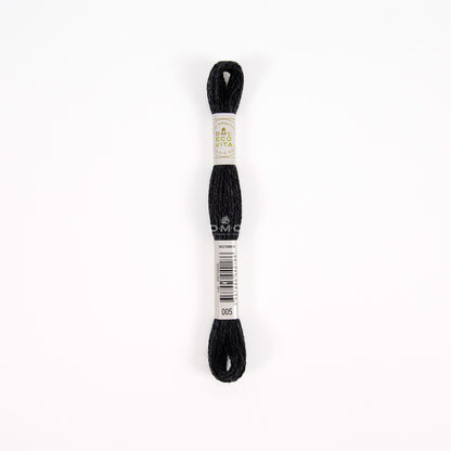 DMC Eco Vita Stick- und Stopfgarn grau schwarz – Bio Wolle 16m
