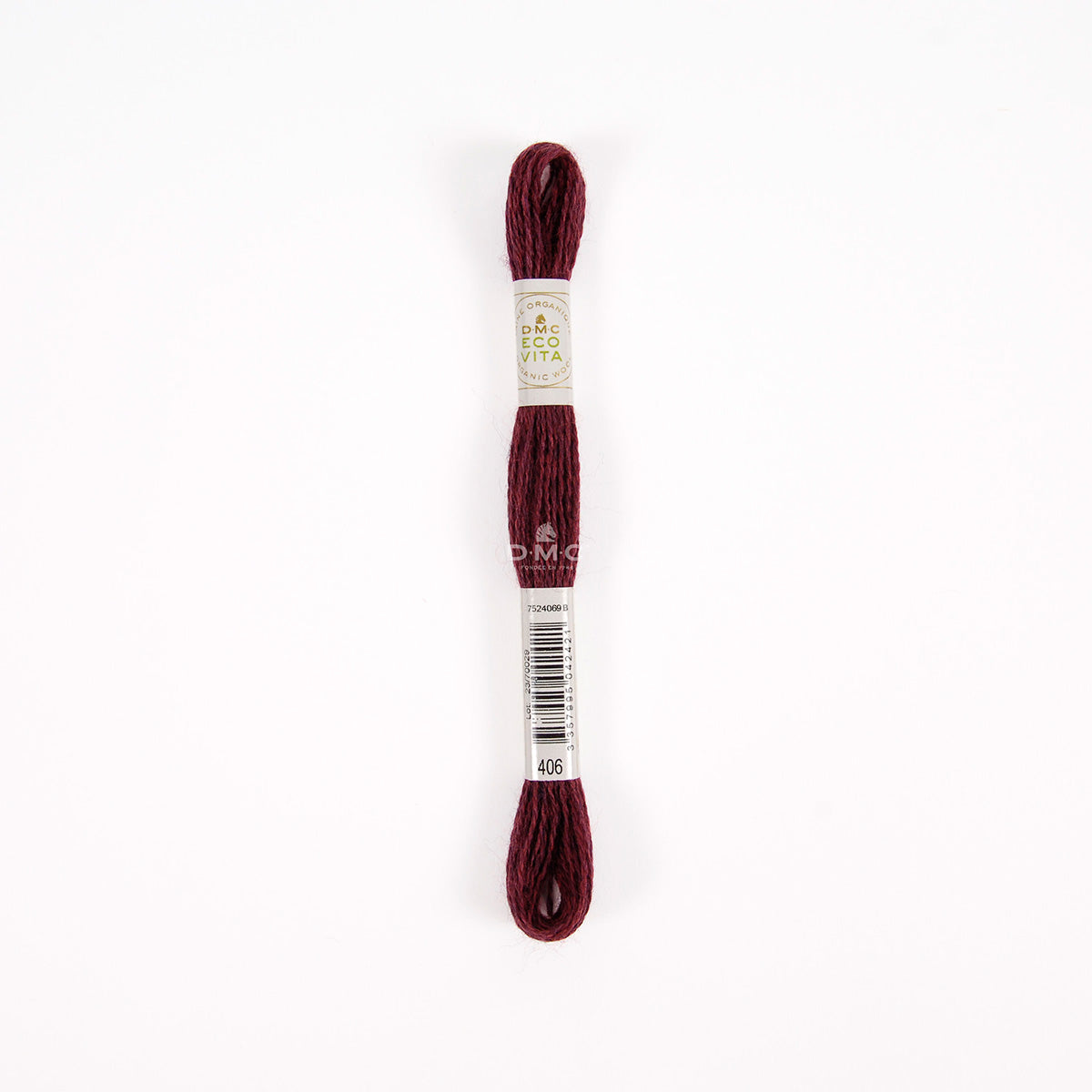 DMC Eco Vita Stick- und Stopfgarn rot / rosa / beere – Bio Wolle 16m