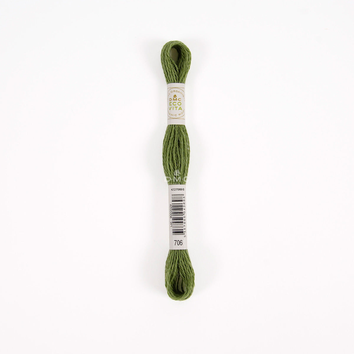 DMC Eco Vita Stick- und Stopfgarn grün – Bio Wolle 16m zum Stopfen