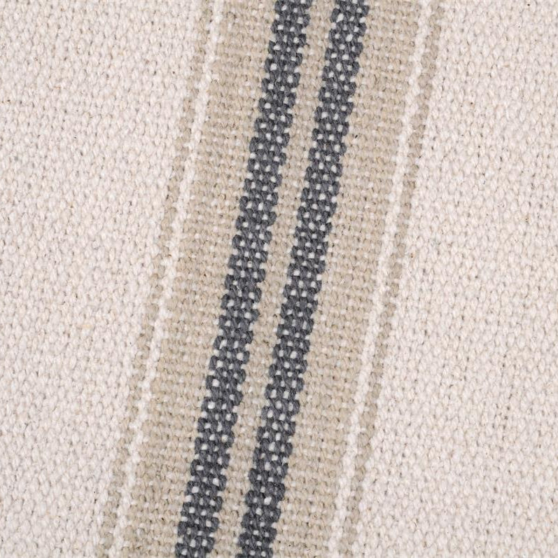 Baumwollpanama Montauban grau Streifen 600 g qm