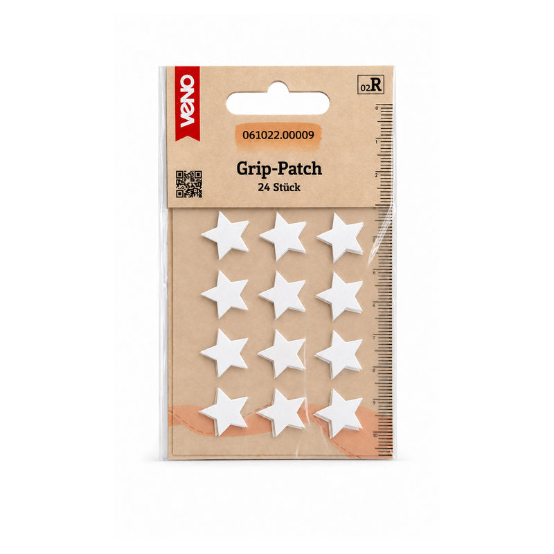 Grip-Patches von Veno mit Sternmotiven für rutschhemmende Socken