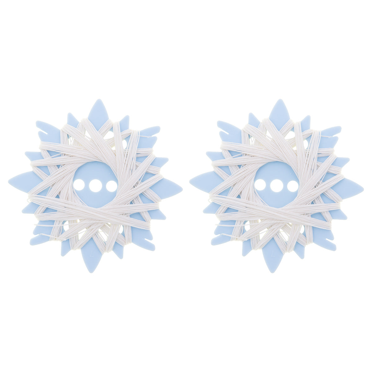 Weißer Sternzwirn aus Ramie – Naturgarn, 2 Spulen à 20 Meter für Handnäharbeiten und Ziernähte