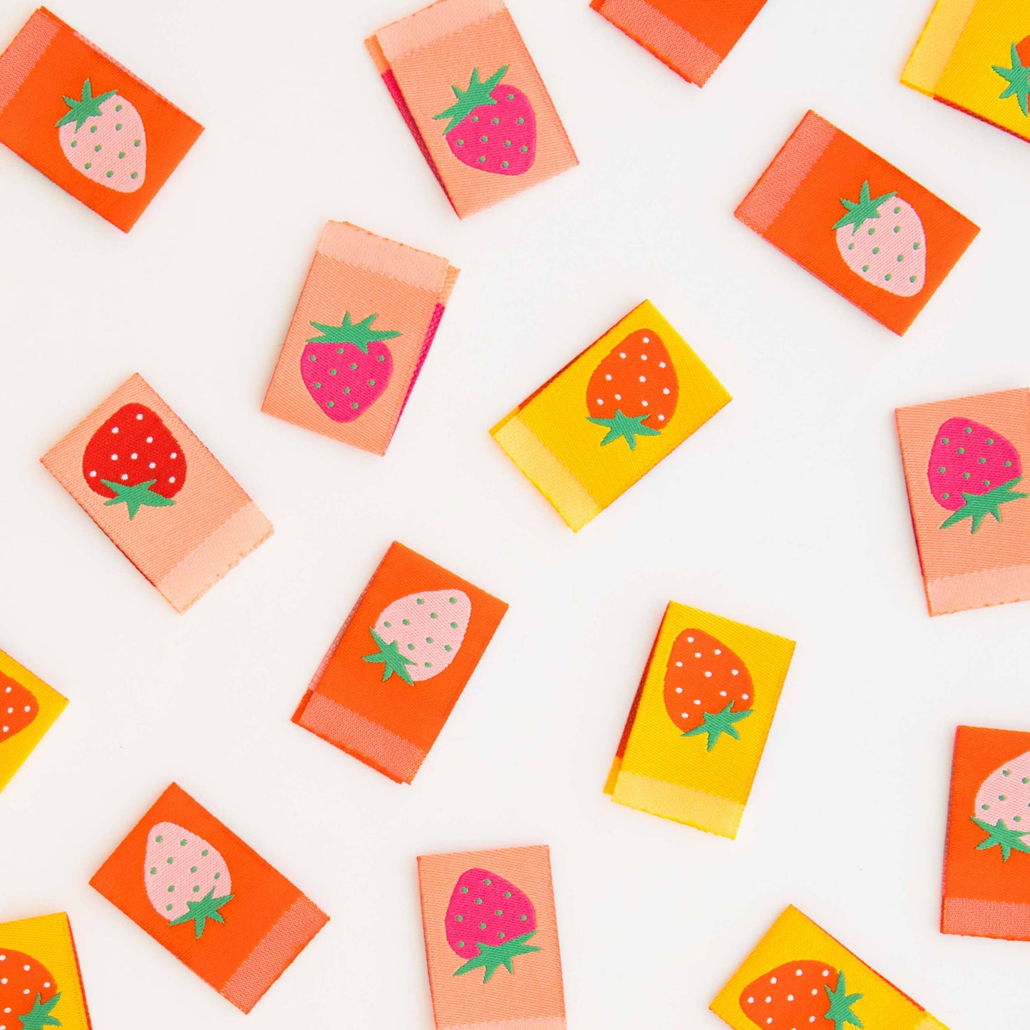 Erdbeer-Webetiketten Multipack von Sarah Hearts