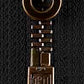 M 60 Metall - Reißverschluss Teilbar 65 cm antik gold