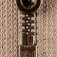 M 60 Metall - Reißverschluss Teilbar 55 cm antik gold