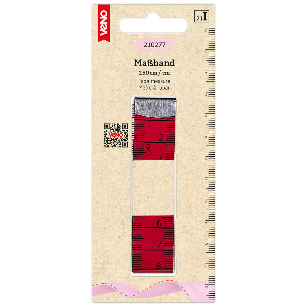 Maßband farbig 150 cm