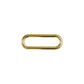 Oval-Ring für Taschen aus Metall 25 mm gold