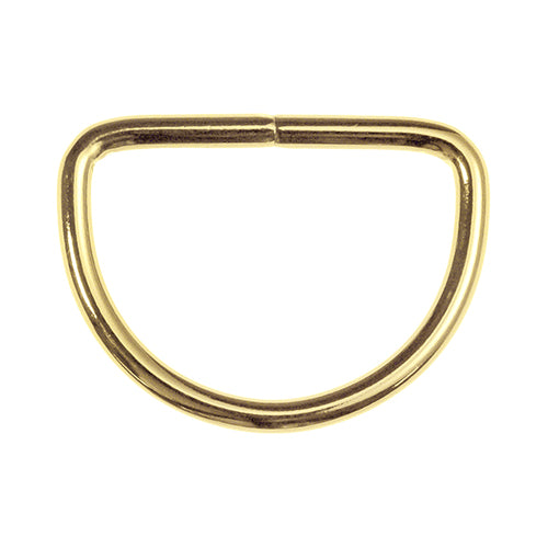 D-Ring / Halbrundring 40 mm goldfarben