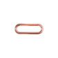 Oval-Ring für Taschen aus Metall 25 mm kupfer