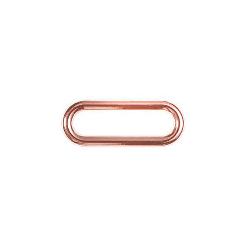 Oval-Ring für Taschen aus Metall 25 mm kupfer